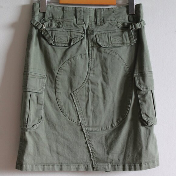 90s - y2k Vintage Nevada (Wal-Mart) Cargo Midi Skirt 28" - Picture 10 of 10